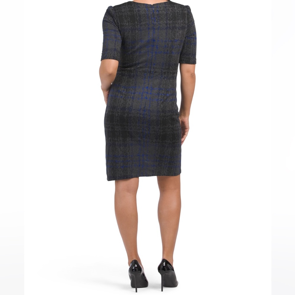 NWT BETSEY JOHNSON Asymmetrical Plaid Dress - Picture 4 of 7